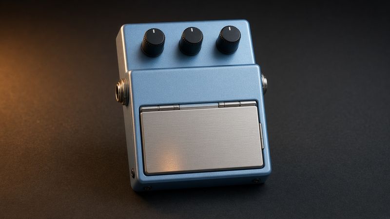 Illustration of a Boss BD-2 Blues Driver - AI-generated, not a photo of the exact product