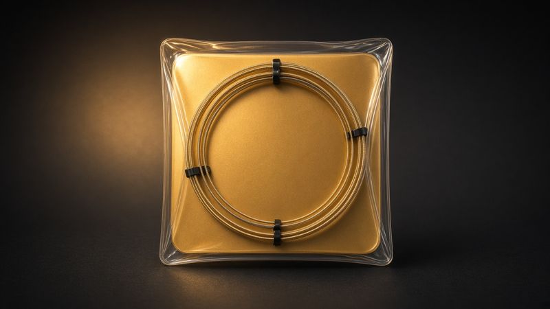 Illustration of a Elixir Electric NANOWEB Super Light .009-.042 (12002) - AI-generated, not a photo of the exact product