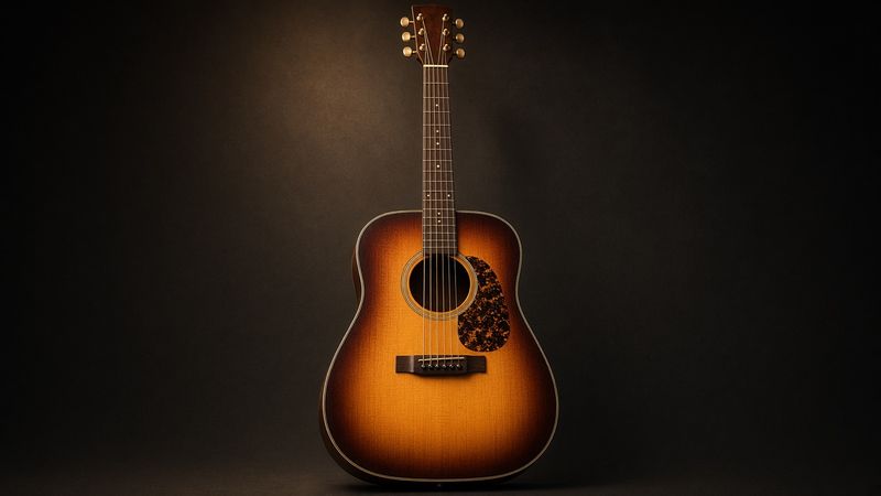Illustration of a Epiphone Hummingbird Studio EC - AI-generated, not a photo of the exact product