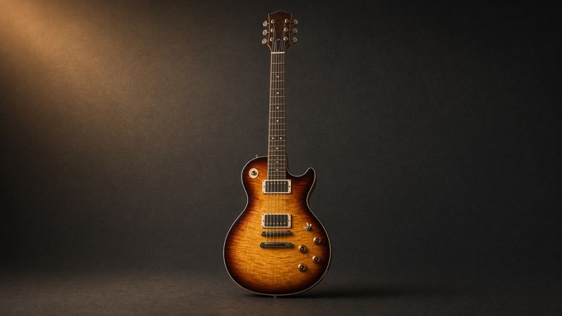 Illustration of a Gibson Les Paul Standard 60s - AI-generated, not a photo of the exact product